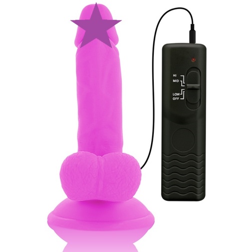 Diversia - Flexible Vibro Dildo 17cm - Purple photo