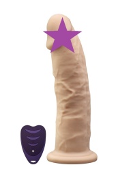 Silexpan - 7" Dual Destiny Vibro Dildo - Flesh photo