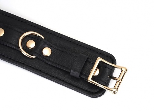 Liebe Seele - Leather Ankle Cuffs - Dark Secret photo
