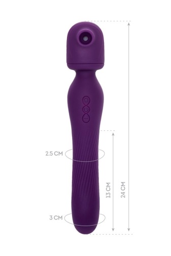 JOS - Kisom 2 合 1 陰蒂刺激器 - 紫色 照片