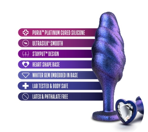 AAM - Bumped Bling Plug - Blue photo