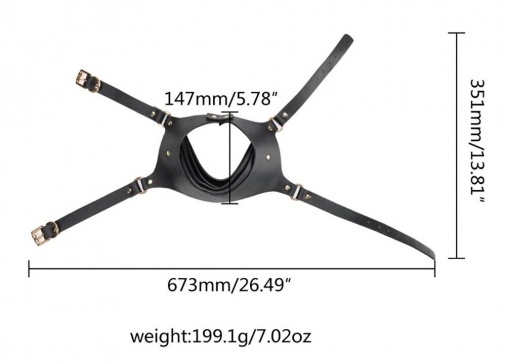MT - Naughty Slave Mask - Black photo