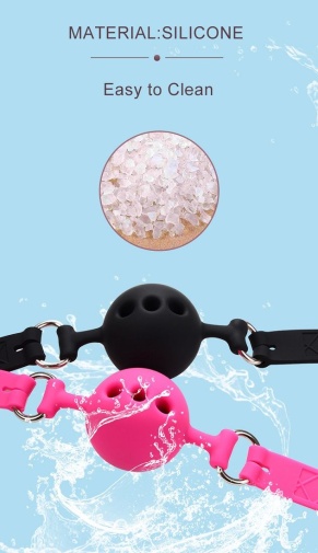 MT - Breathable Ball Gag - Black photo