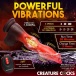 Creature Cocks - Ramming Hound Thrusting Dildo - Black/Red photo-4
