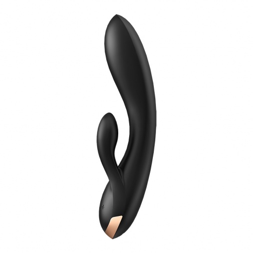 Satisfyer - Double Flex 兔子震動棒 - 黑色 照片