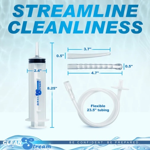 CleanStream - 灌腸及補充潤滑 注射器三件套裝 照片