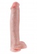 King Cock - 15" 仿真假陽具連睪丸 - 肉色 照片