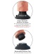 King Cock - Vibrating Cock 7" with Balls - Flesh photo-5