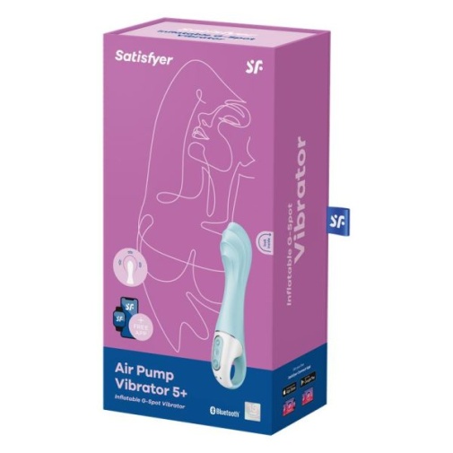 Satisfyer - Air Pump Vibrator 5 - Blue photo
