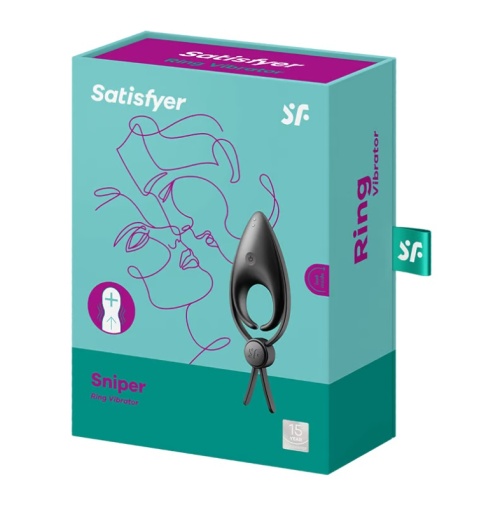Satisfyer - Sniper Vibro Ring - Black photo