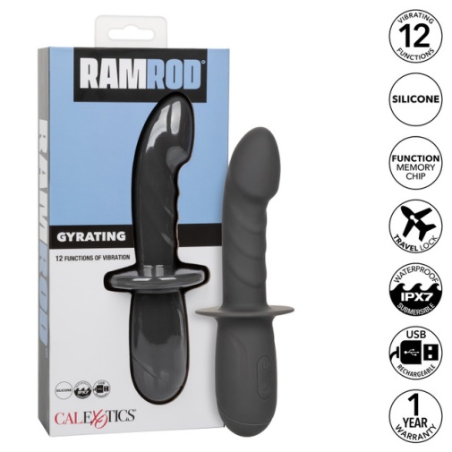 CEN - Ramrod 旋转震动假阳具 - 黑色 照片