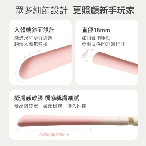 Zalo - Calla Dual Head Vibrator - Blossom Pink photo