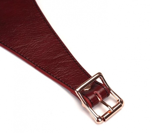 Liebe Seele - Deluxe Leather Strap-On Harness - Wine Red photo