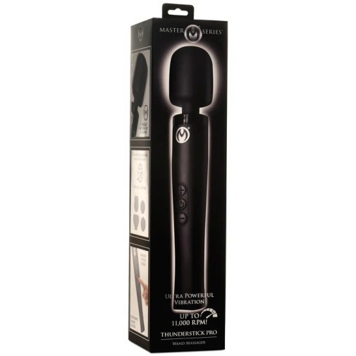 Master Series - Thunderstick Pro Wand Massager - Black photo