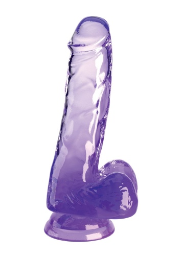 King Cock - 6" Cock w Balls - Purple photo