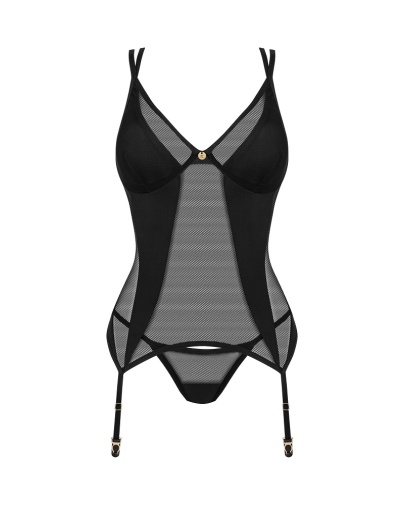 Obsessive - Nesari Corset - Black - M/L photo