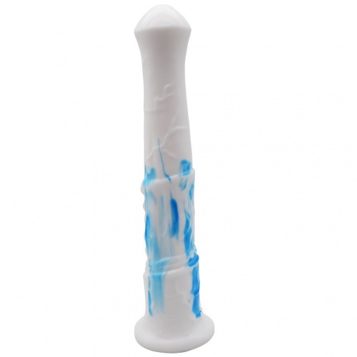 FAAK - Horse Long Dildo - White/Blue photo