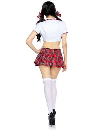 Leg Avenue - Miss Prep School Costume 4 pcs - Red - S/M photo