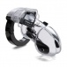 Mystim - Pubic Enemy No 1 Electro Cock Cage - Clear photo-6