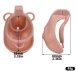 FAAK - Clitoris Chastity Cage w Belt & Plug - Skin photo-13