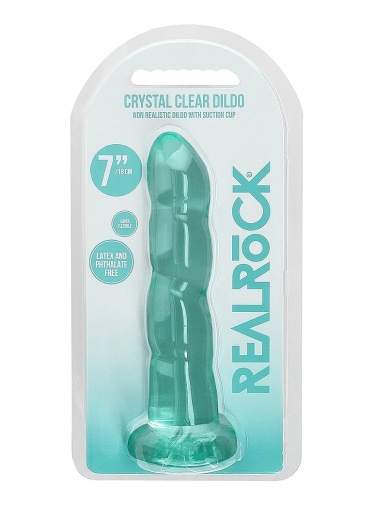 RealRock - 7" 波浪型非真實假陽具 - 綠色 照片