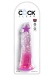 King Cock - 8" 仿真透明假阳具 - 粉红色 照片-2