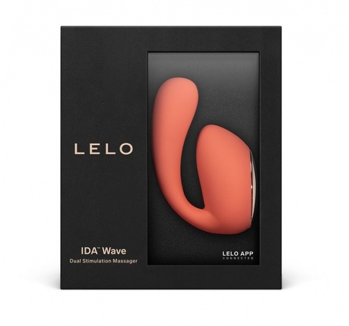 Lelo - Ida Wave APP Dual Vibrator - Coral Red photo