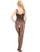 Ohyeah - Strappy Floral Bodystockings - Black - M photo-8