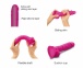 Strap-On-Me - Sliding Skin Dildo M - Fuchsia photo-7