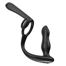 Nasstoys - Encancer Prostate Massager w Cock Ring - Black photo