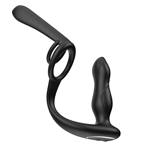 Nasstoys - Encancer Prostate Massager w Cock Ring - Black photo