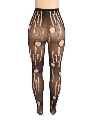 Ohyeah - Sexy Torn Pantyhose - Black - S photo