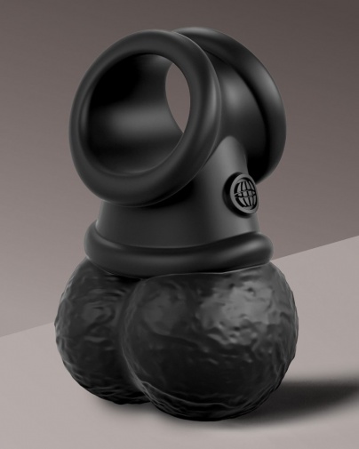 King Cock - Crown Jewels Weighted Balls - Black photo