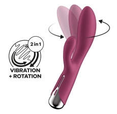 Satisfyer - Spinning Rabbit 1 旋轉震動棒 - 紅色 照片