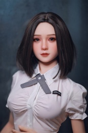  Binna 亞洲仿真實體娃娃，纖細身材，超軟矽膠 165 cm（5'4 英尺） 照片