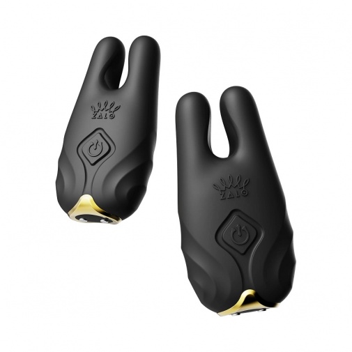 Zalo - Nave APP Vibro Nipple Clamps - Obsidian Black photo