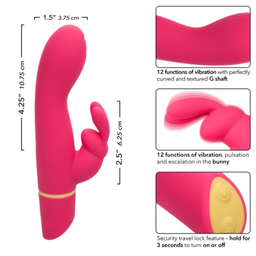 CEN - Love Bunny G-Spot 柔軟G點震動按摩器 - 粉紅色 照片