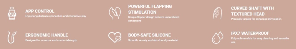 Experience bliss like never before! The Kinky Finger’s innov... Honey Play Box - Fortexa App Flapping Dual Vibrator - Red photo-7