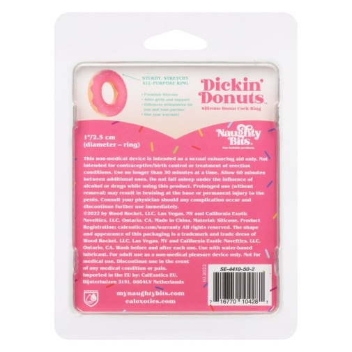 CEN - Naughty Bits Dickin’ Donuts Ring - Pink photo