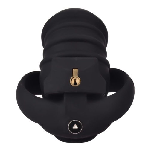 FAAK - Long Resin Chastity Cage - Black photo