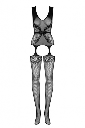 Obsessive - Bodystocking F217 - Black - XL/XXL photo
