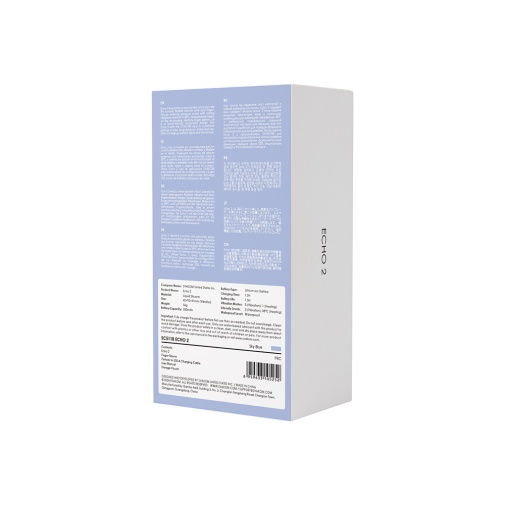 SVAKOM - Echo 2 APP控制柔軟指尖震動器 - 天藍色 照片