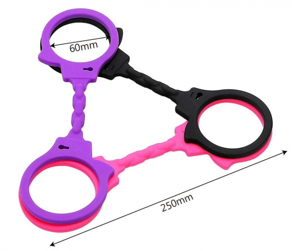 Add a dash of excitement to your playtime with the ToyJoy St... ToyJoy - Stretchy Fun Cuffs - Black photo-4
