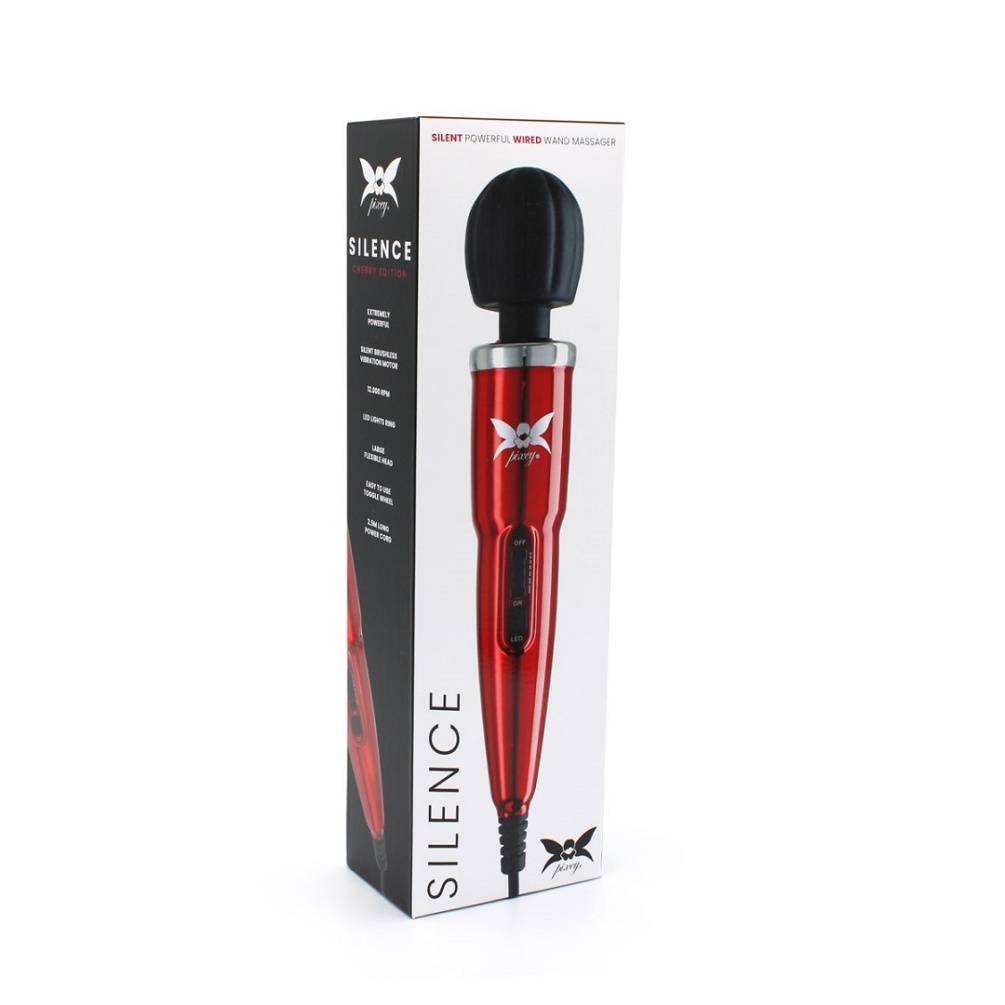 Experience unparalleled pleasure and relaxation with the Pix... Pixey - Silence Massager - Cherry photo-6
