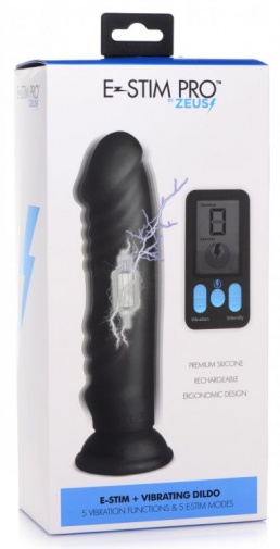 Zeus Electrosex - E-Stim Pro 5X Vibo Dildo - Black photo
