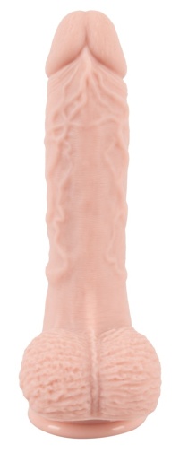 Medical Silicone - 推撞仿真陽具震動棒 - 肉色 照片