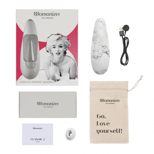 Womanizer - 瑪麗蓮·夢露 經典第2代 陰蒂吸啜器 - 白色 照片