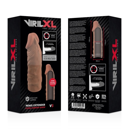 VirilXL - V5 陰莖延長套 - 啡色 照片