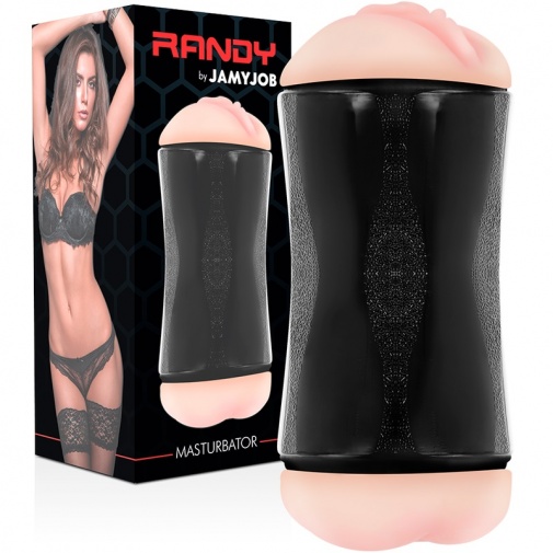 Jamyjob - Randy Double Hole Masturbator - Black photo