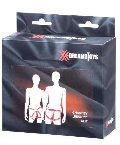 XX-Dreamstoys - 美感女性贞操带 - 红色 照片
